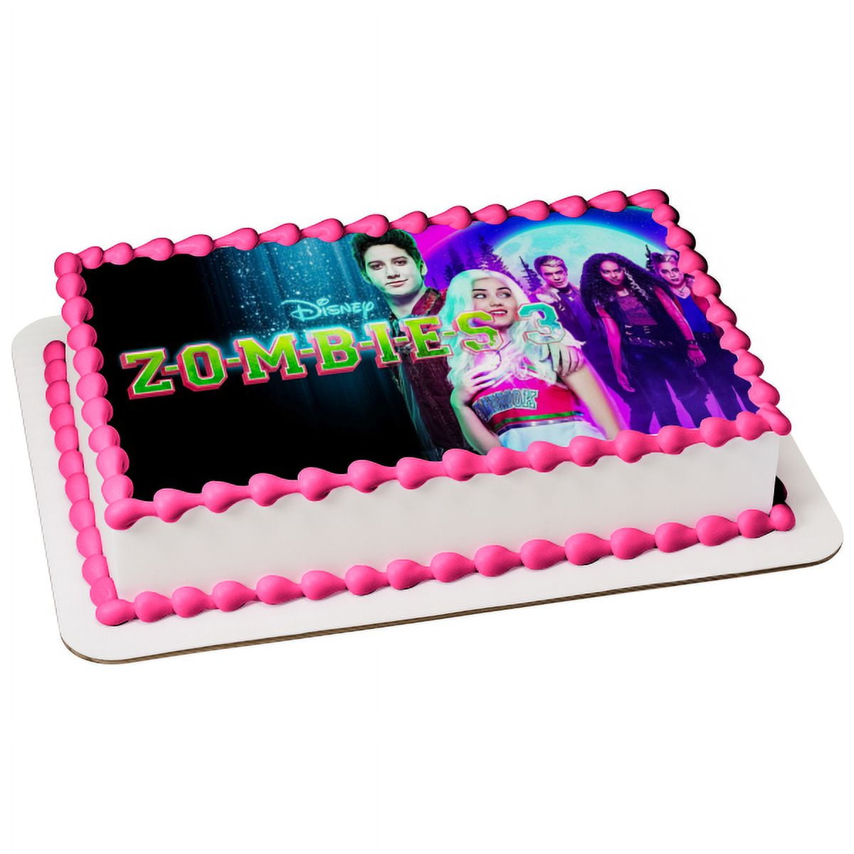 Disney Zombies 2 Edible Image Cake Topper 8in round ABPID51030