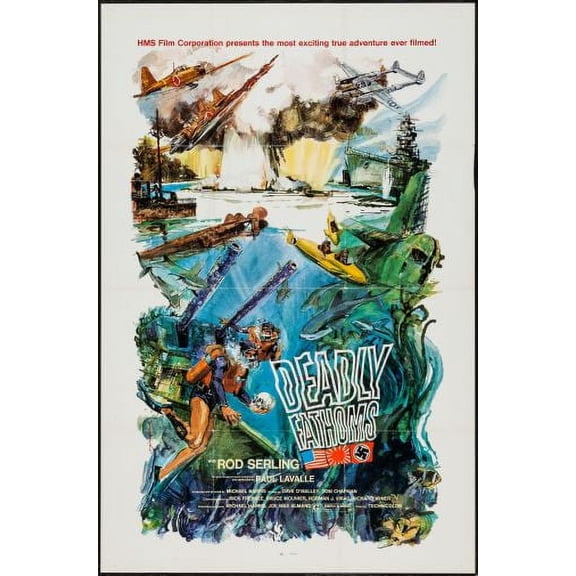 Z Posters Deadly Fathoms 11inx17in Mini Poster 11x17 poster Color Category: Multi, Unframed, Ages: Adults