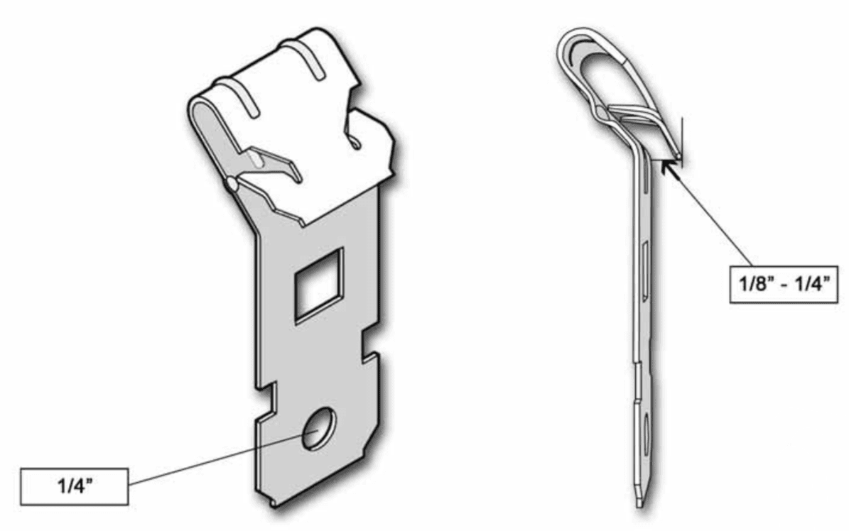ZPurlin Clips 45 Degree Joist Clips Clamps for 1/8"1/4" Thick Flanges