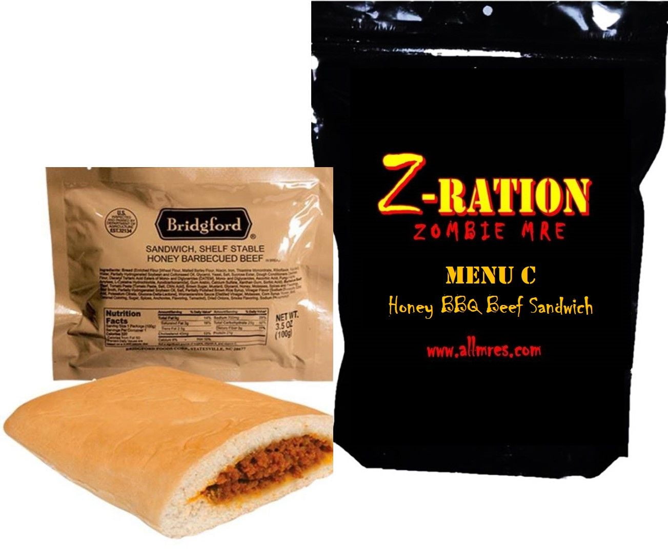 Z-Ration – MRE (Meal Ready to Eat) BBQ Beef Sandwich: A Tasty and ...