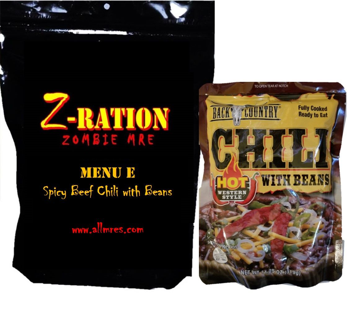 ZRation Menu E MRE Delicious (Shelf Stable) Peanut Butter & Jelly