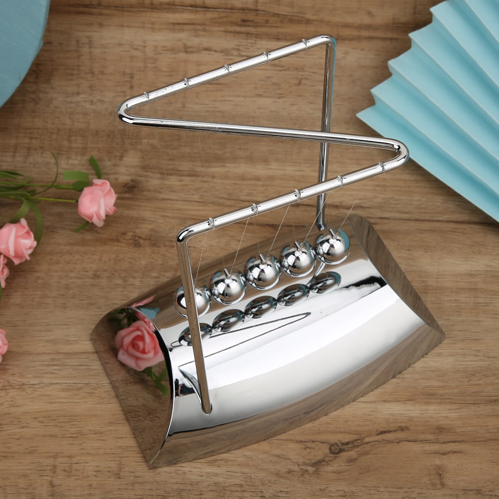 Z Shaped Newtons Balls Stainless Steel Balance Balls With Steel Base