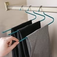 thumbnail image 1 of Z Shaped Pants Hanger, Heavy Duty Iron Clothes Rack, Space Saving Storage Organizer, Non-slip Design + Durable Construction, Closet Essential, for Home & Travel, Versatile Clothes Organizer | Clothin, 1 of 8