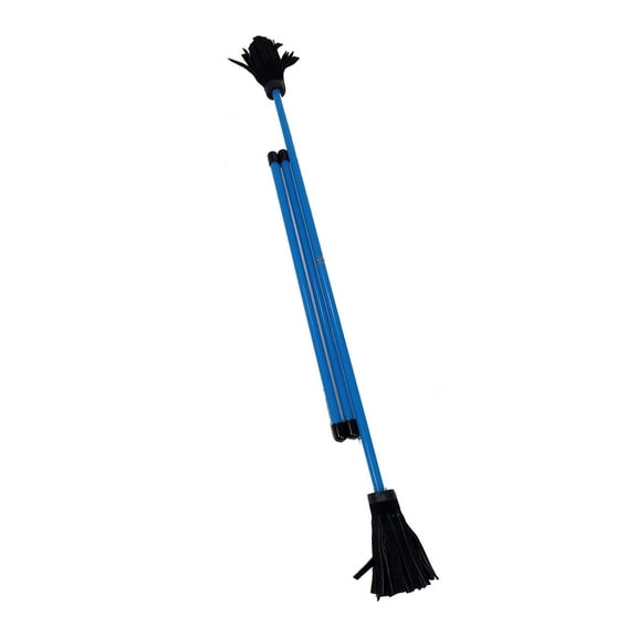 Z-Stix Professional Juggling Flower Sticks-Devil Sticks and 2 Hand Sticks, High Quality, Beginner Friendly - Neon Series (Banshee, Neon Blue)