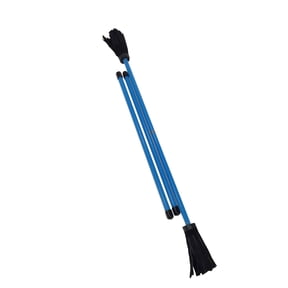 Z-Stix Professional Juggling Flower Sticks-Devil Sticks and 2 Hand Sticks, High Quality, Beginner Friendly - Neon Series (King, Neon Blue)