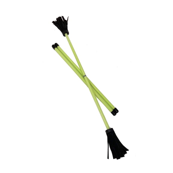 Z-Stix Professional Juggling Flower Sticks-Devil Sticks and 2 Hand Sticks, High Quality, Beginner Friendly - Neon Series (King, Neon Yellow)