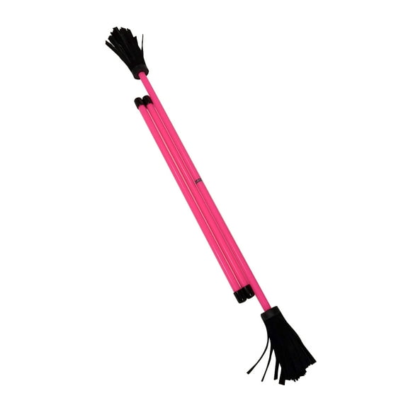 Z-Stix Professional Juggling Flower Sticks/Devil Sticks and 2 Hand Sticks, High Quality, Beginner Friendly - Neon Series (Mosquito, Neon Pink)