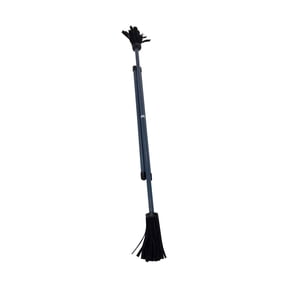 Z-Stix Professional Juggling Flower Sticks/Devil Sticks and 2 Hand Sticks, High Quality, Beginner Friendly - Solid Series (Banshee, Black)