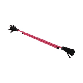 Z-Stix Professional Juggling Flower Sticks/Devil Sticks and 2 Hand Sticks, High Quality, Beginner Friendly - Solid Series (Banshee, Red)
