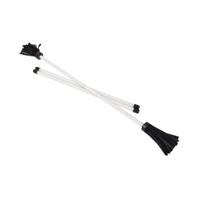 Z-Stix Professional Juggling Flower Sticks/Devil Sticks and 2 Hand Sticks, High Quality, Beginner Friendly - Solid Series (Banshee, White)
