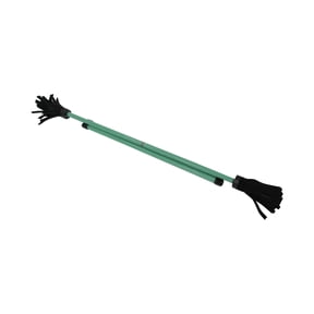 Z-Stix Professional Juggling Flower Sticks/Devil Sticks and 2 Hand Sticks, High Quality, Beginner Friendly - Solid Series (King, Green)