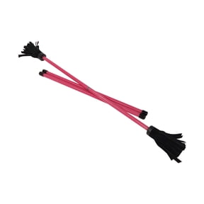 Z-Stix Professional Juggling Flower Sticks/Devil Sticks and 2 Hand Sticks, High Quality, Beginner Friendly - Solid Series (Mosquito, Red)