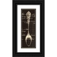 thumbnail image 1 of Z Studio 11x24 Black Ornate Wood Framed with Double Matting Museum Art Print Titled - Spoon Document, 1 of 4