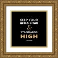 thumbnail image 1 of Z Studio 12x12 Gold Ornate Wood Framed with Double Matting Museum Art Print Titled - Keep Your Heels High, 1 of 4