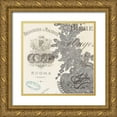 thumbnail image 1 of Z Studio 12x12 Gold Ornate Wood Framed with Double Matting Museum Art Print Titled - Literary Lace 2, 1 of 4
