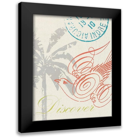 Z Studio 12x14 Black Modern Framed Museum Art Print Titled - DISCOVER NATURE