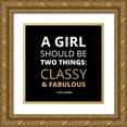 thumbnail image 1 of Z Studio 15x15 Gold Ornate Wood Framed with Double Matting Museum Art Print Titled - A Girl Should Be?, 1 of 4