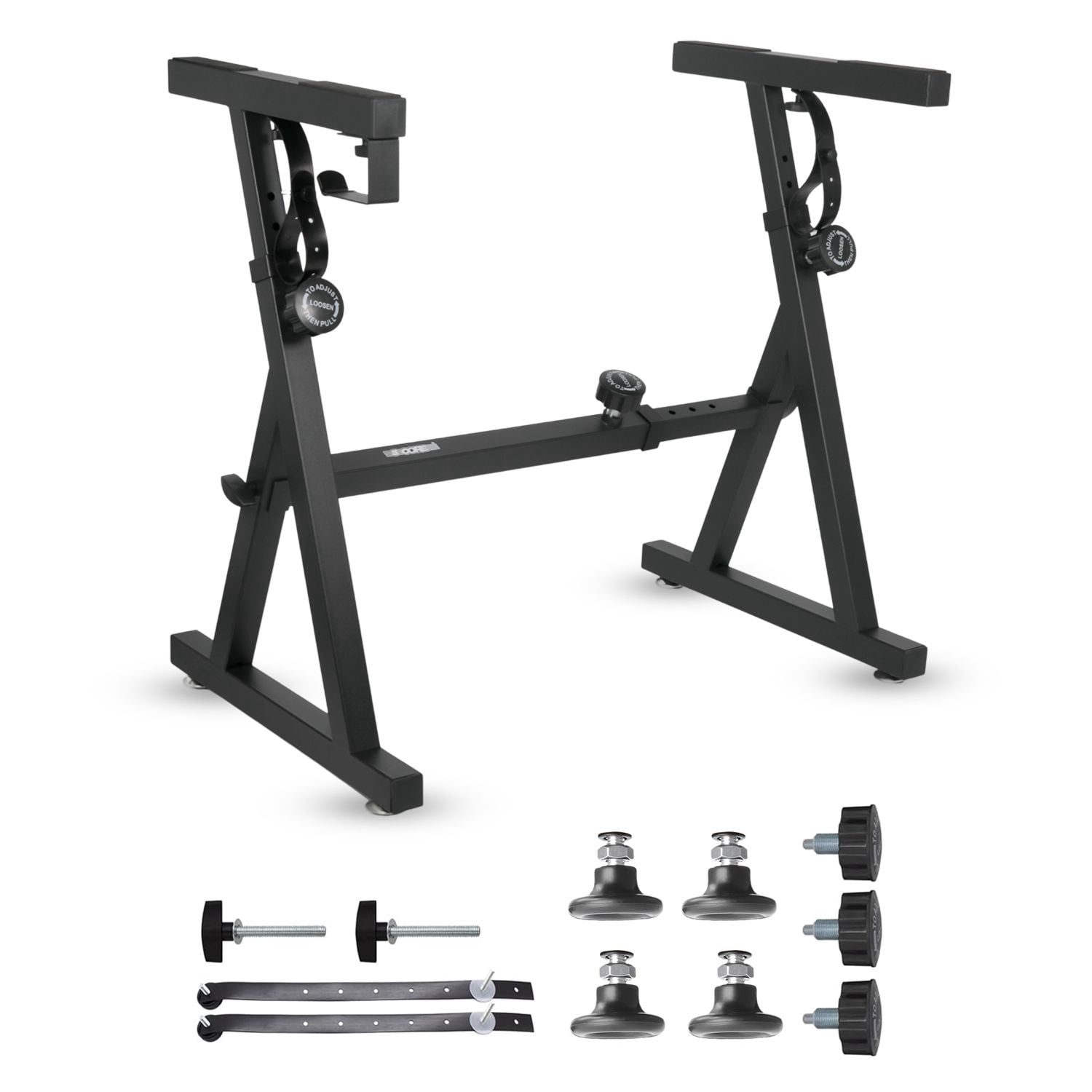 Z-Style Keyboard Stand, Adjustable Height & Width Piano Riser for 54-88 ...