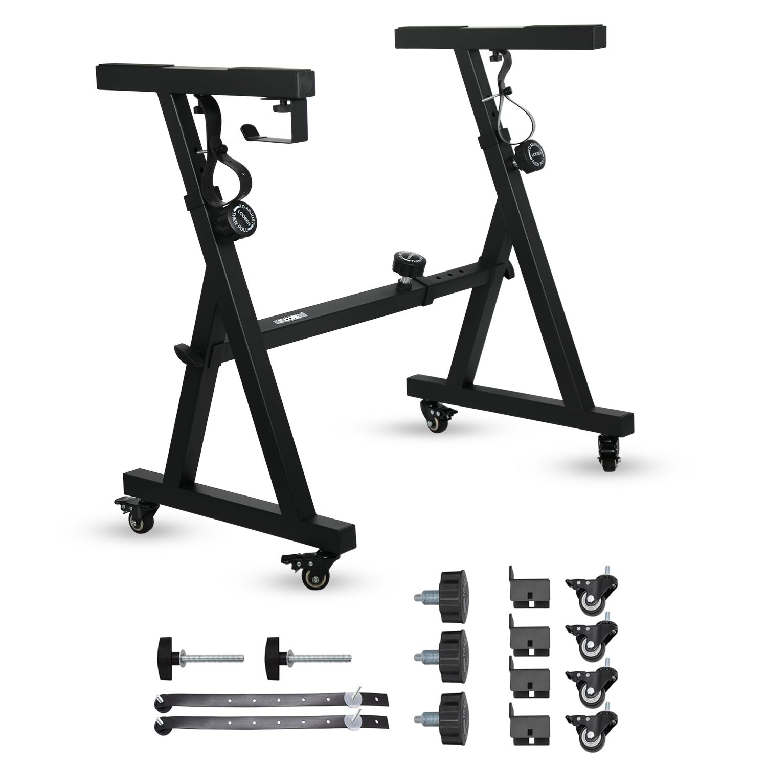 5 Core Keyboard Stand Piano Riser Z Style Adjustable Height 36.5 ...