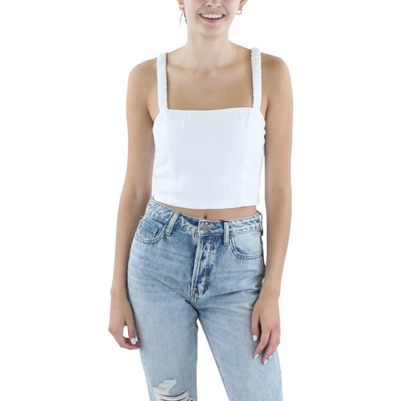 Z Supply Womens Smocked Sleeveless Cropped