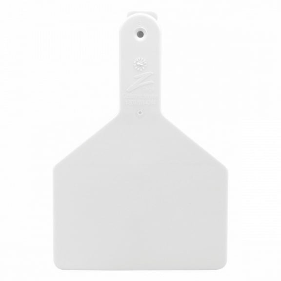 Z Tags 100 Count 1-Piece Blank Tags for Cows, White