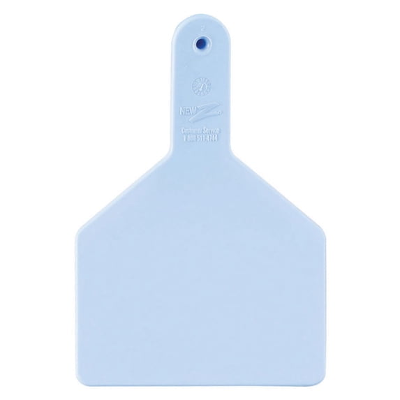Cow Tag, Blue, 3 x 4.5-In., 25-Pk.