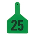 thumbnail image 1 of Z Tags Cow, Numbered (25) Color: Green Number: 26-50, 1 of 1