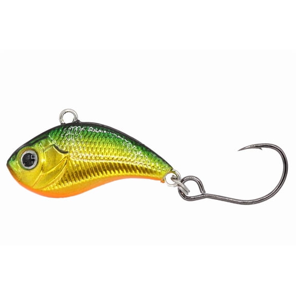 Z-Viber Original - Ultra Light and Ice Fishing Lure - Mini Lipless Crankbait - 1/16oz Rattle Bait 1" Fire Tiger