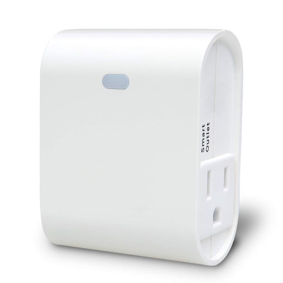 Z-Wave Outlet Plug-in Socket, Smart Plug, 1 On/Off Outlet & 1 Alway On Outlet, Z Wave Hub Required, Built-in Repeater, Works with SmartThings, Wink, Alexa, Google Assistant