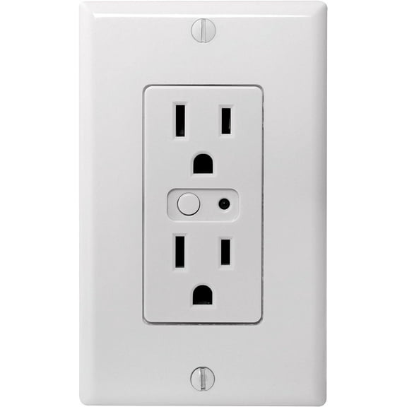 Z-Wave Single Wall Outlet, White