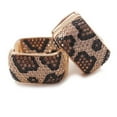 thumbnail image 1 of Z ZACHÉ Dainty Leopard Print Earrings Cubic Zirconia 18k Gold Plated Women Square Earrings, 1 of 6