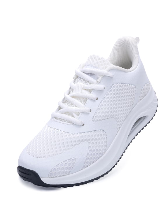 Women Arch Support Walking Shoes Plantar Fasciitis Pain Relief Orthotic Casual Sneakers White Size 11