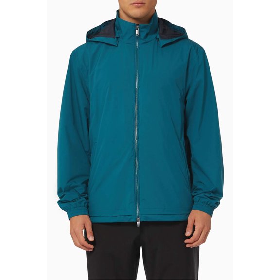 Z Zegna Mens Microfiber 61 Hooded Jacket Medium Peacock - NWT $750