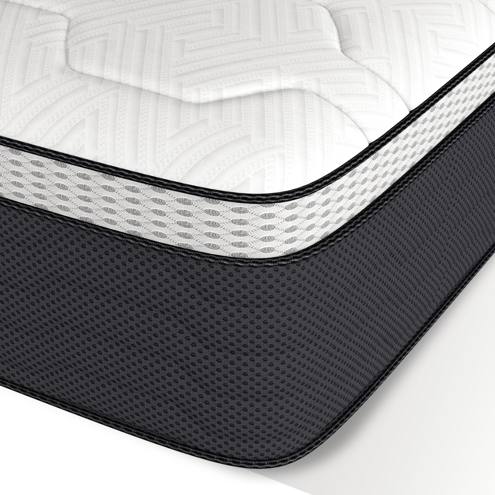 Z-hom Hybrid Twin Mattress 12 inch, Twin Size Spring Gel Memory Foam Mattress in a Box Medium Firm Coil Innerspring