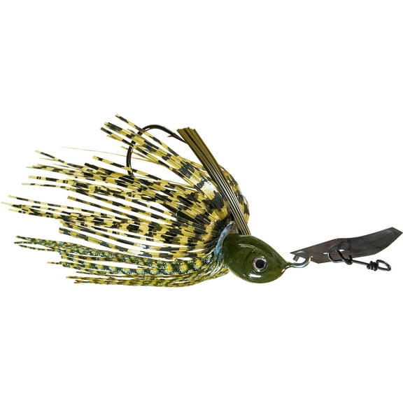 Z-Man Project Z Chatterbait Weedless Bladed Jig Dark Green Pumpkin 1/2 oz