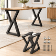 Z-shaped 28 IN Metal Furniture, Heavy Duty Industrial Steel Table for ...