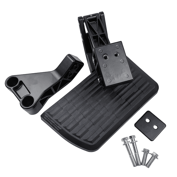 75306-01A Retractable Rear Bed Step Folding Truck Step Bumper Tailgate Step | Fit for Dodge Ram 1500 2500 3500 Classic 2009-2018 (Excludes Dual Exhaust & EcoDiesel Models) | OE# 75306-01A, 7530601A