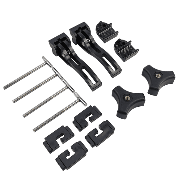 Truck Tonneau Cover Replacement Installation Accessory | Fit for Tri-fold & Quad-fold Truck Bed Cover Hard Folding or Soft Folding | Include T-bar (T-Bolt), Tonneau Cover Front Clamp, 2X Rear Clamp