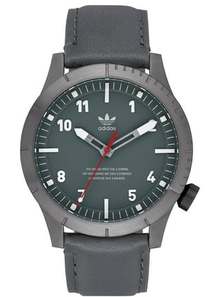 adidas Black Eco-Leather Strap Watch 'Black' AOFH225142I