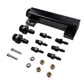 6 Port Vacuum Block Intake Manifold Kit Intake Fuel Wastegate Turbo Boost | Fit for Boost Controllers and Meters for Racing | Turbo Boost Block 1/8NPT Universal