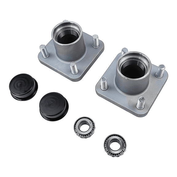 Golf Cart Front Wheel Hub Assembly w/Oil Seal, Dust Cap & Bearing | Fit for Club Car DS Gas & Electric Golf Cart 1974-2003 | OE# 1011892, 11011102, 1011153, 1011889, 1011894 (Pack of 2)