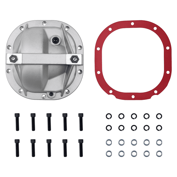 8.8 Differential Cover Rear End Girdle System w/Gasket, Fill Drain Plug | Fit for Ford Mustang 1979-2004, F-150 1982-2012, Explorer Sport Trac, Bronco, Ranger 4.0L 1991-2011, Panther