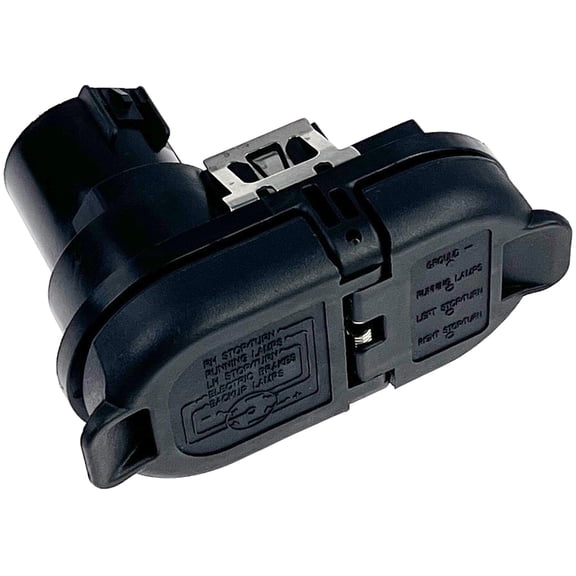 Trailer Brake Harness Towing 7-Pin Round / 4-Pin Flat Plug Connector for 2015-2023 Ford F-150, 2017-2022 Ford F-250/F-350 Super Duty, Replaces# FU5Z-14489-A