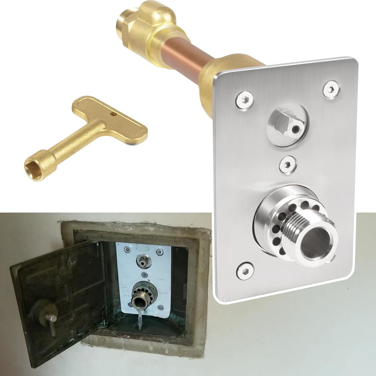 Z1321CXL6 Z1321CXL Exposed Wall Hydrant LeadFree 6'', 3/4“MPT, Auto