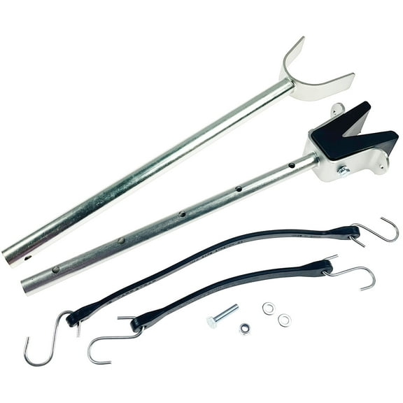 Adjustable Transom Saver 20"-33" Heavy-Duty Composite Head & Shock Absorbing Boat Motor Support for Outboard Engines, Rollers & Trailer Mounts