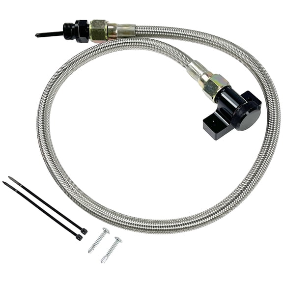Locking Braided Automatic Transmission Dipsticks Kit 22200 for 2010 2011 2012 2013 2014 2015 2016 2017 Ford F-150 Trucks with 6R80 10R80 4R70E 4R75E Transmissions