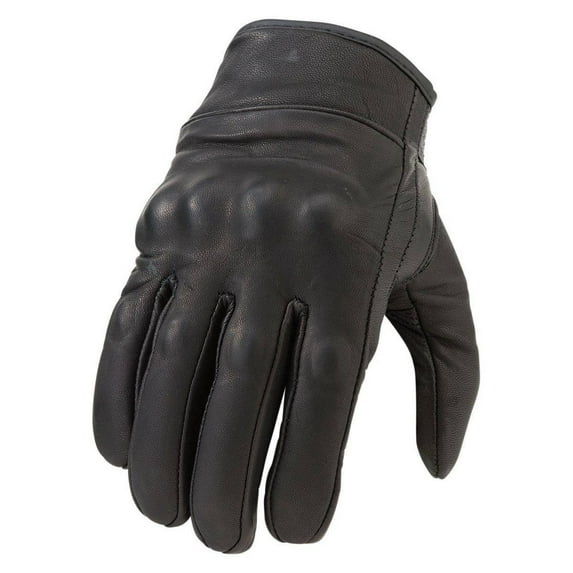Z1R 270 Mens Leather Motorcycle Gloves Black XXL