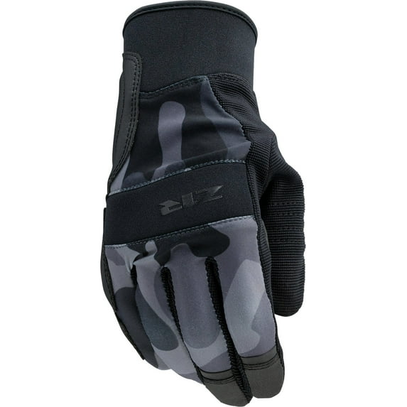 Z1R Billet Mens Textile Motorcycle Gloves Camo Black/Gray SM