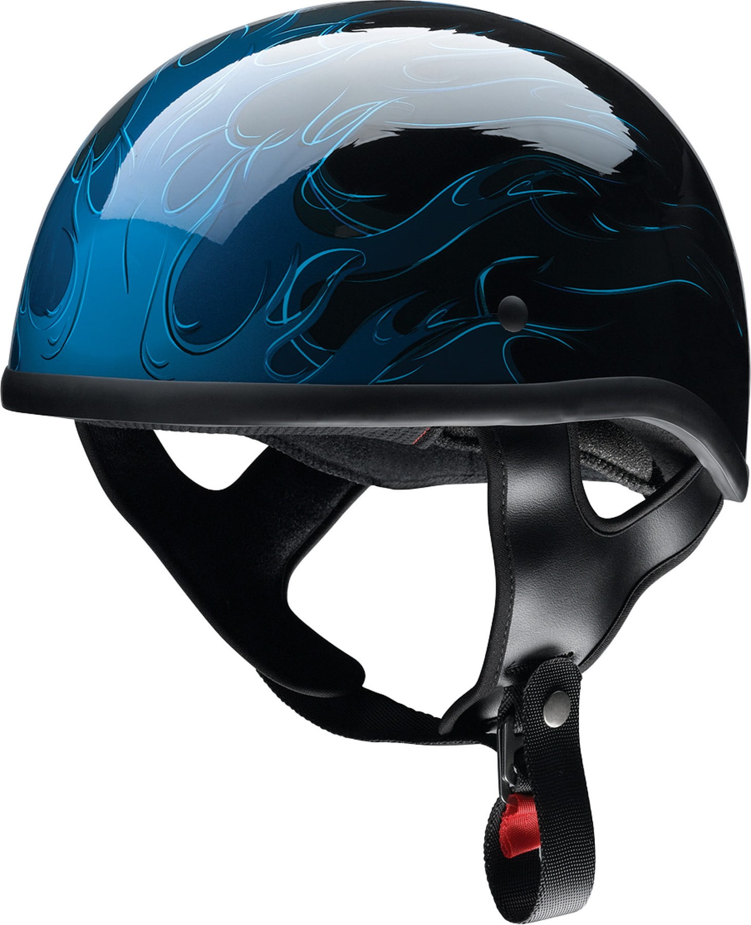 Z1R CC Hellfire Motorcycle Half Helmet Blue LG