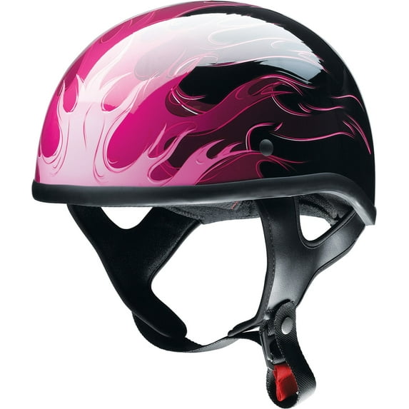 Z1R CC Hellfire Motorcycle Half Helmet Pink LG